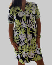 Load image into Gallery viewer, Maya Tropical print Shirt dress