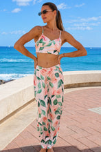 Load image into Gallery viewer, Isla Botanica Crop Top and Wide Leg Pants front view