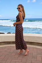 Load image into Gallery viewer, Amalfi Cowl Neck Maxi Dress side and back view
