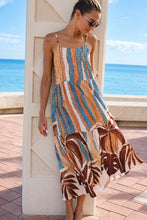 Load image into Gallery viewer, Coastal Palm Tiered Dress with Pocket front view
